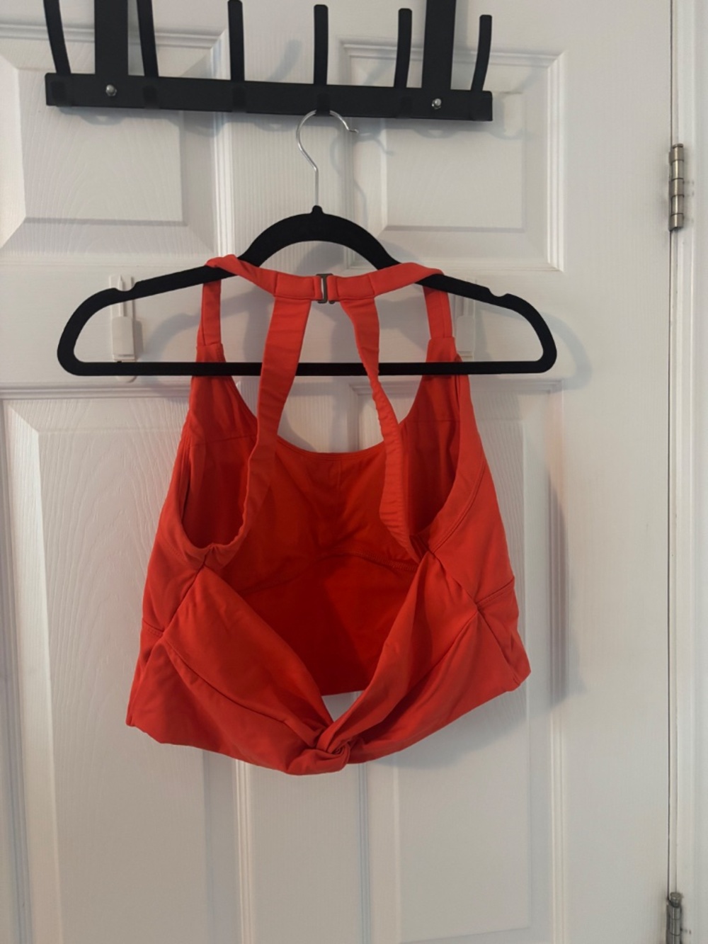 Halara Women’s Coral Built-In Bra Cropped Tank Top with Twist Back - Picture 2 of 5